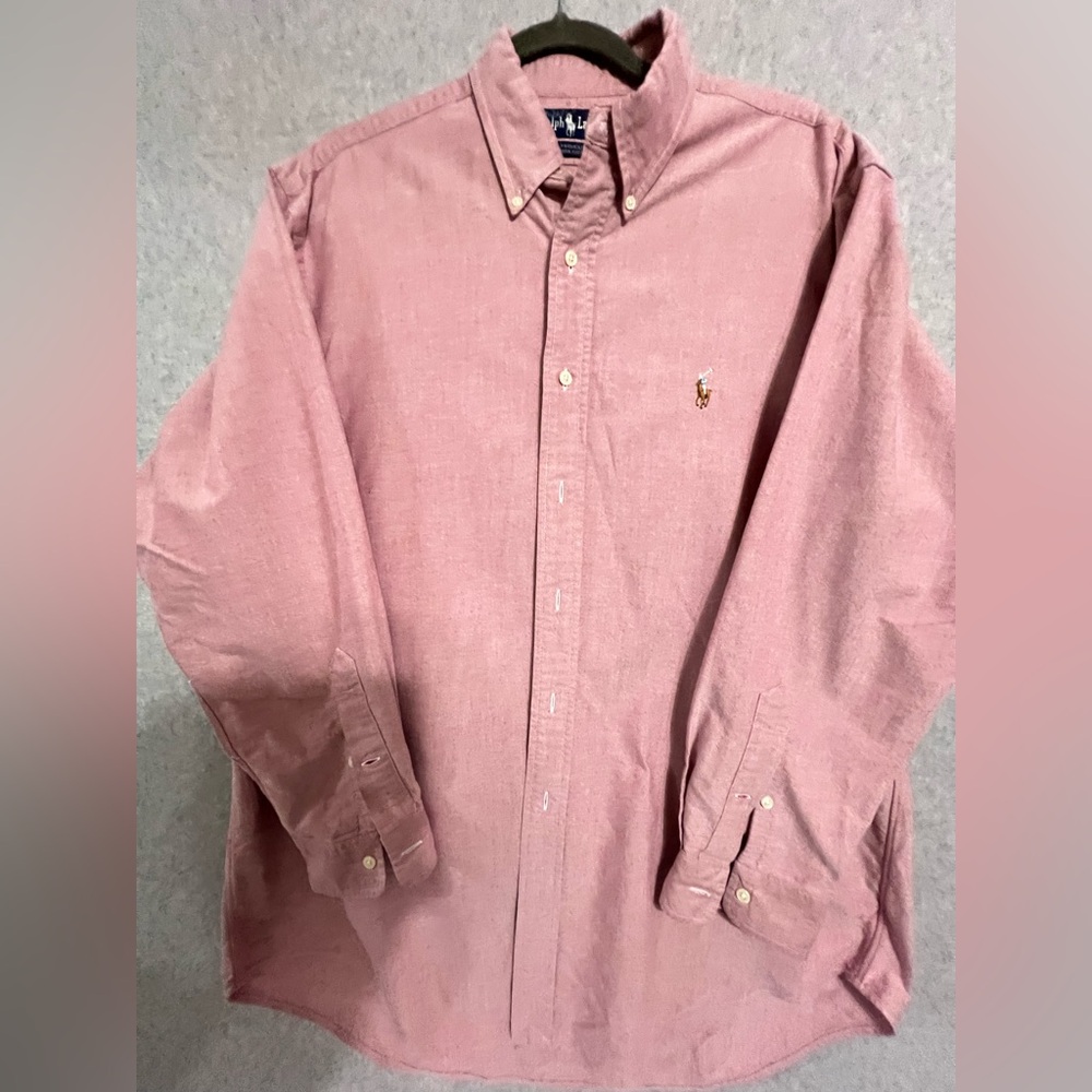 Ralph Lauren Men's Button-Down Oxford Shirt in Pink